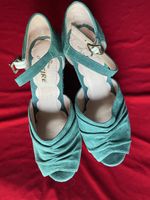 New Miss L-Fire green suede rainbow studded  pumps size 37Eu
