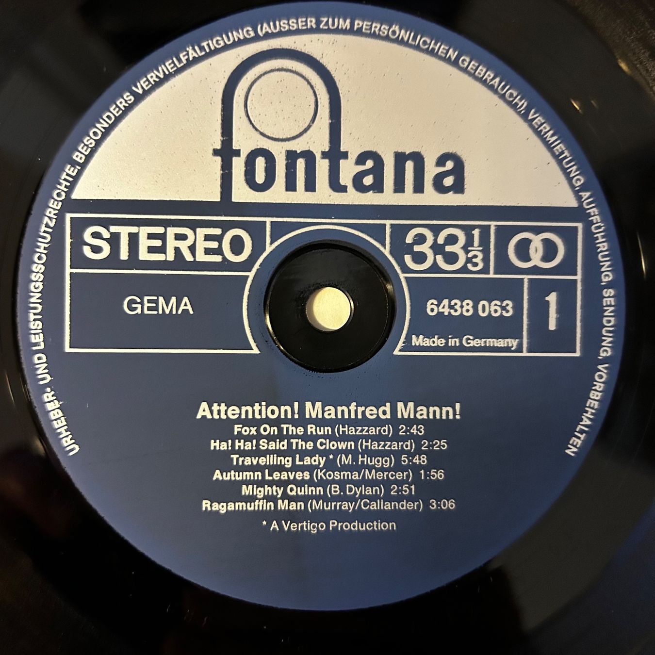 Vinyles: Manfred Mann - Attention, Vinyl LP 1978 – D'occasion à Aesch BL par BernisFlomi 2