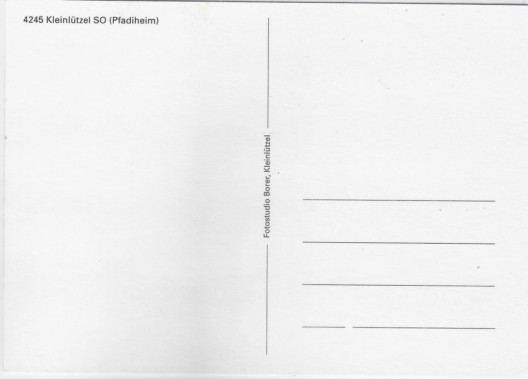 Cartoline postali: Kleinlützel SO - Pfadiheim – Usato da Ettingen venduto da Kartenplanet 1
