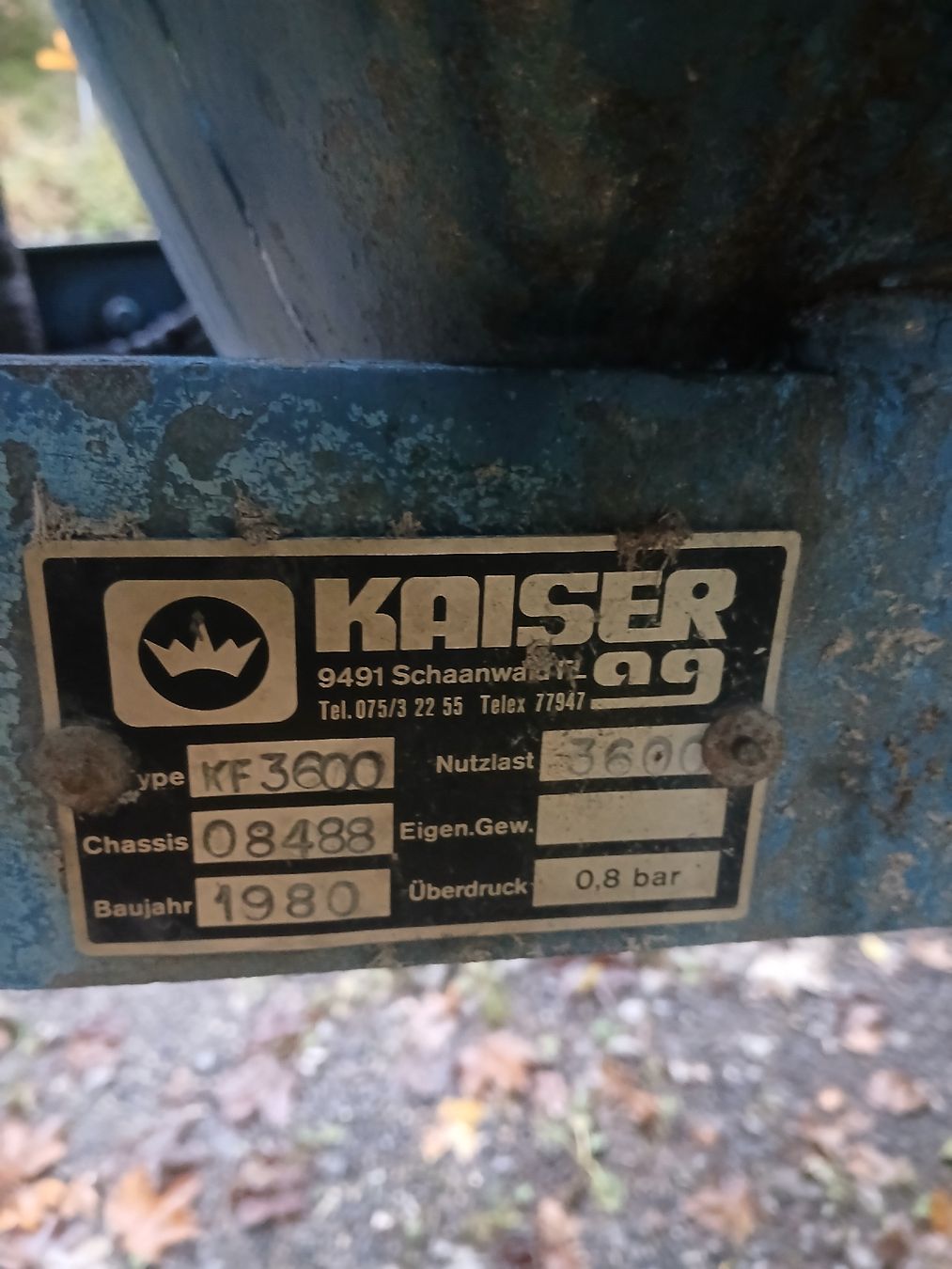 Tutte le macchine: Güllefass kaiser 3600 – Usato da Frutigen venduto da Edilauber95 3