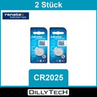 Renata CR2025 Lithium Knopfzellenbatterie - 2 Stk.