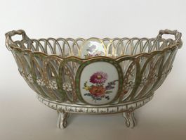 DRESDEN - Schale Blumenmotiv, Gold