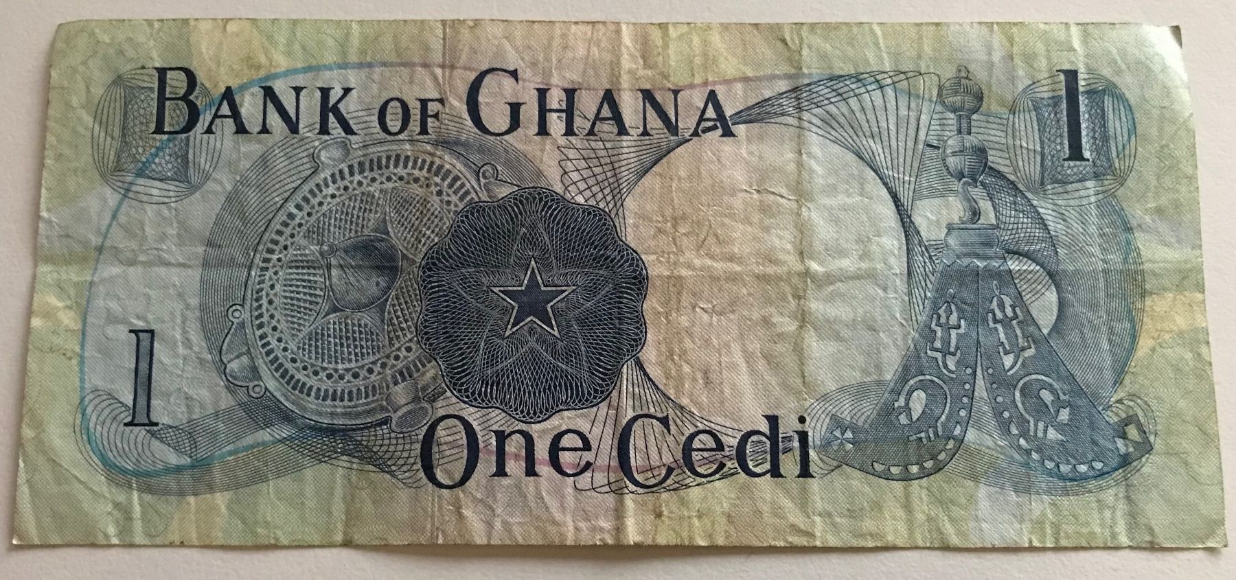 Banconote: Ghana 1 Cedi 1970 – Usato da Algetshausen venduto da Carrhard 1
