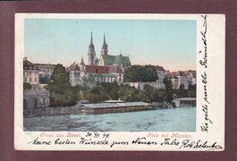 Gruss aus BASEL - Pfalz - Münster - 1899