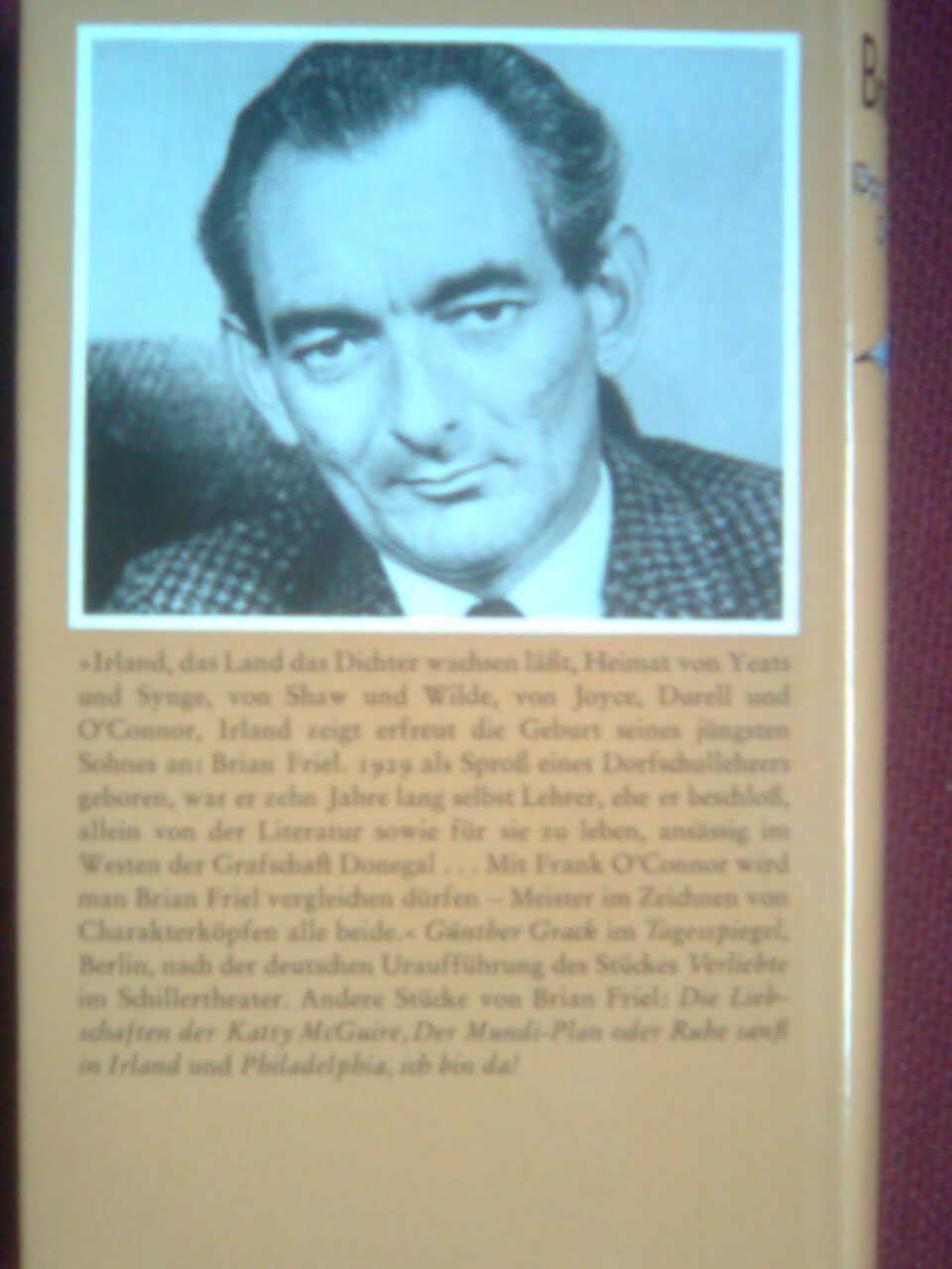 Libri: Brian Friel Das Strohwitwen-System – Usato da Basel venduto da Alacant 2