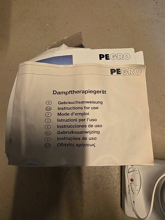 Sonstige Tabakwaren: PEGRO Dampfinhalator / Dampftherapiegerät  mit OVP – Gebraucht aus Brütten von sternefeufi01 2