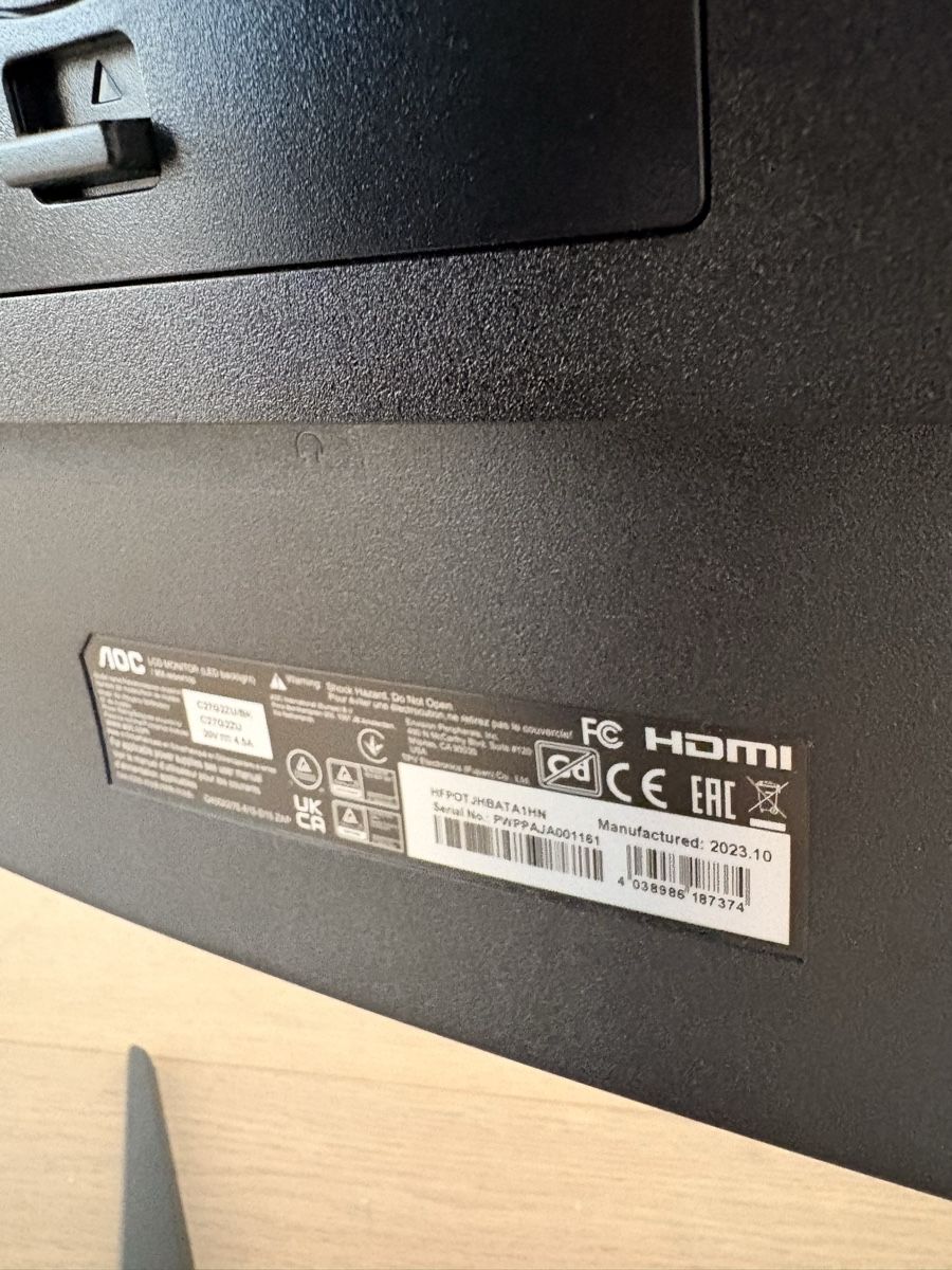 Monitore: Gaming Bildschirm AOC 27 Zoll Curved – Gebraucht aus Schwarzenburg von Siol77 2