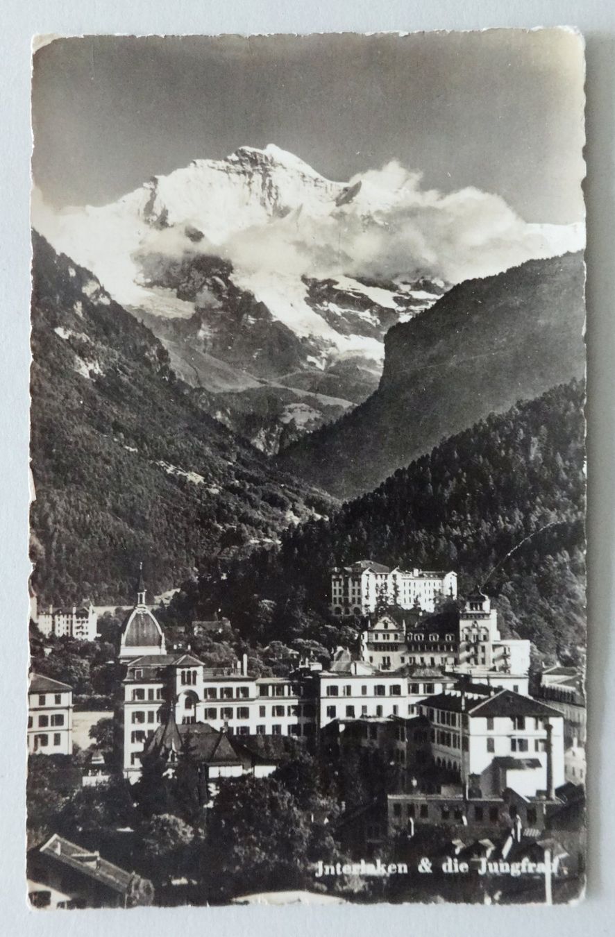 Cartoline postali: Interlaken und die Jungfrau – Difettoso da Fétigny venduto da Billy2miny