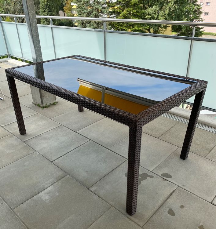 Gartentisch mit Glasplatte Kaufen auf Ricardo