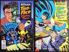 BATMAN TWO FACE STRIKES FORCE 2 BOOKS COMPLETE SET‪‪‪‪‪ 1993