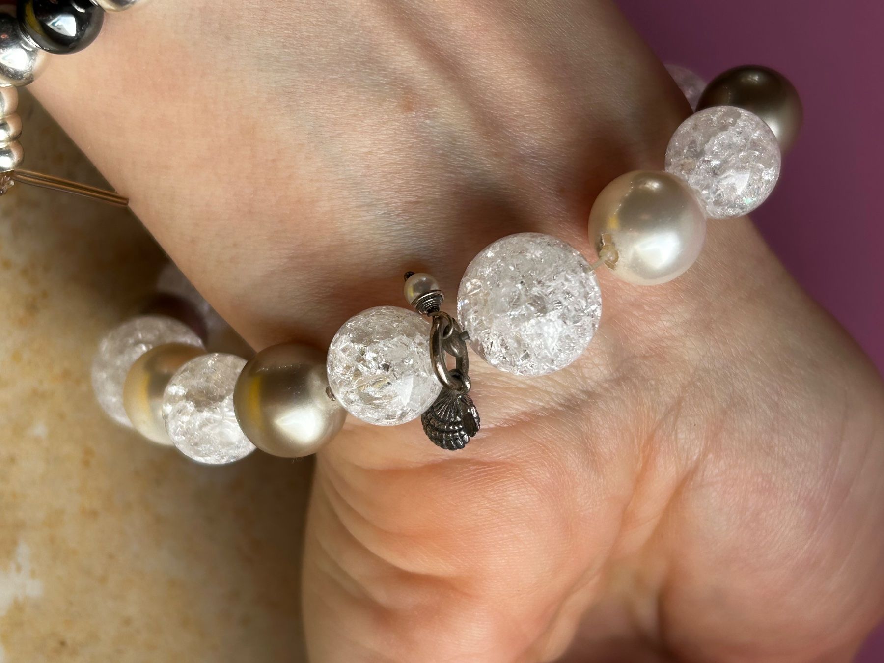 Bracelets: Armband Kristall mit Perlen (imitat) – D'occasion à Dittingen par Bellevista 7