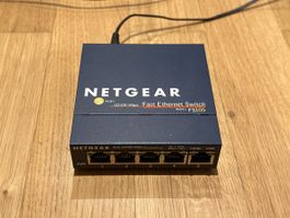 NETGEAR FS105 5-Port Fast Ethernet Network Switch - Tested
