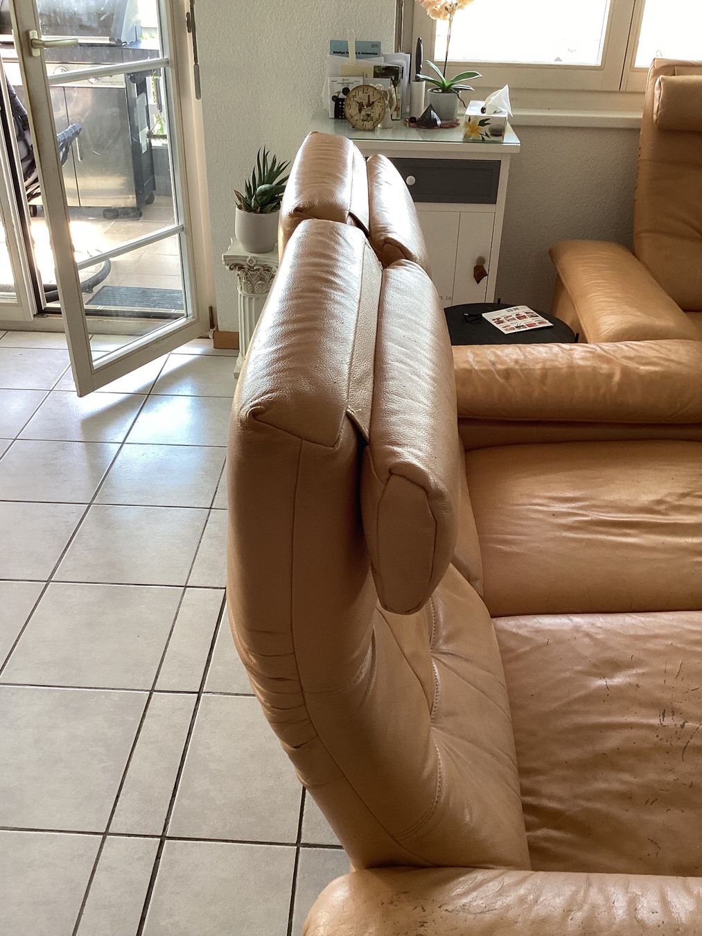 Divani: Sofa, Polstergruppe, Kunstleder Lachs – Usato da Wauwil venduto da Shelti 6