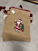 Lot 10x sac jute St Nicolas Nikolaustag neuf Jutebeutel