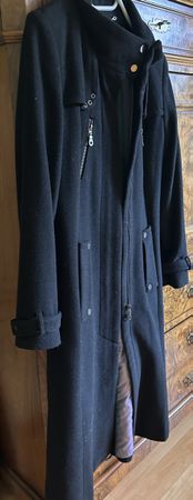 Manteau d'hiver noir Yessica, taille 36 comme neuf!