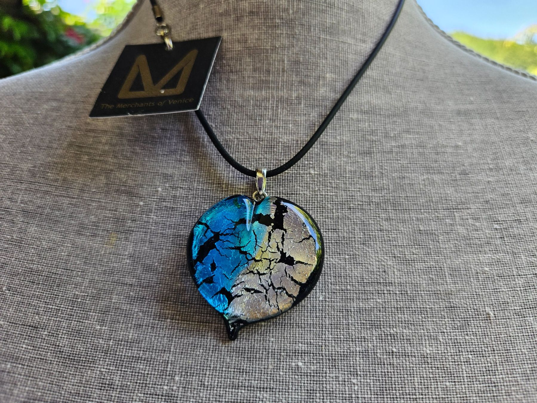 Murano Catenine: Echter Murano Glas Anhänger mit Kette – Usato da Gränichen venduto da Zmoonlight
