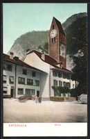 AK Unterseen, Blick auf die Kirche