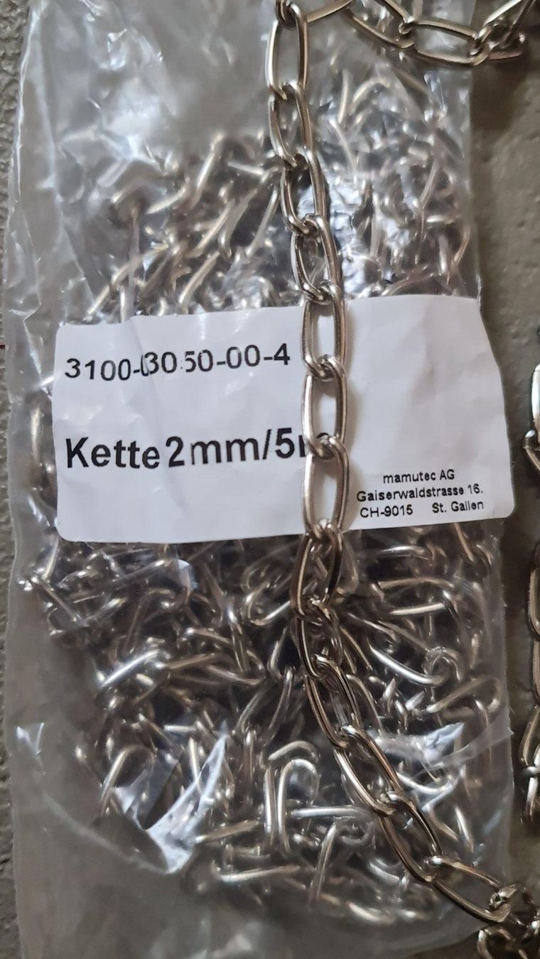 Tutti gli attrezzi: 2 Stück 2mm 5m Kette Eisenkette – Nuovo e nell'imballaggio originale da Uerkheim venduto da Kaufoption 2