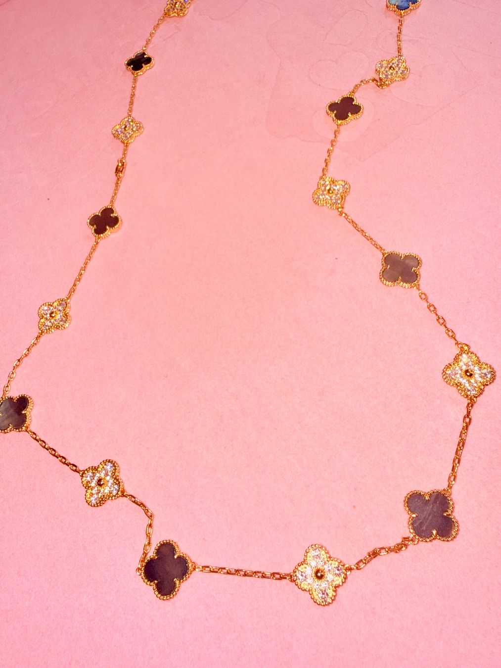 Ketten: Collier Alhambra doré diamants nacre – Neu und originalverpackt aus St-Maurice von Sandrinette123 1