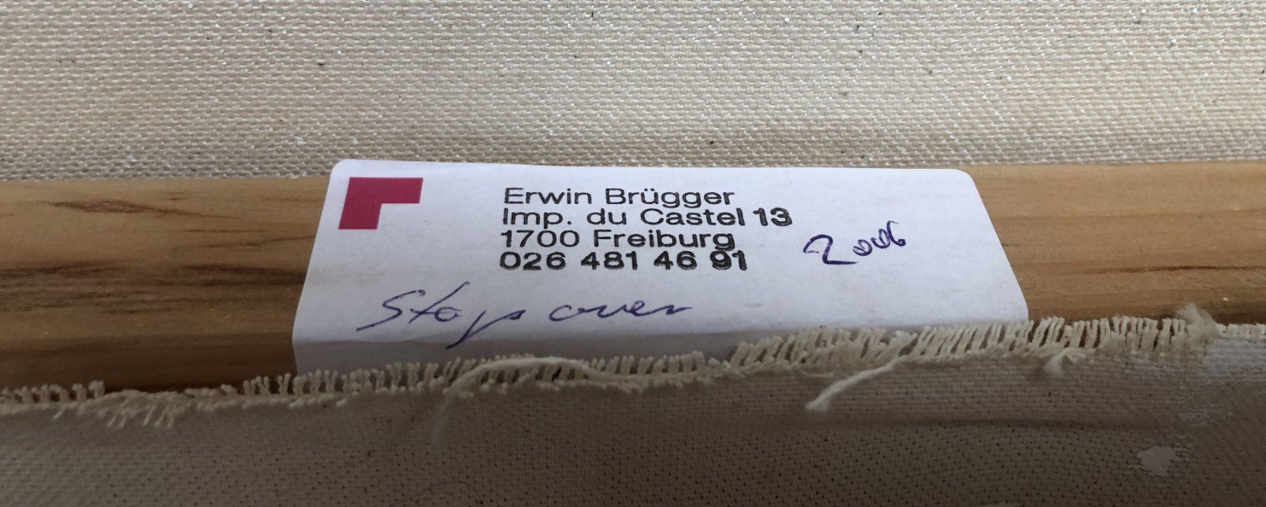 Gemälde: Erwin Brügger (1959-2020) - Mischtechnik - "Stop over" – Gebraucht aus Schaffhausen von durruti 5