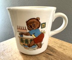 Alte Langenthal Kindertasse Tasse Kinder Bär Bärenmotiv 70er