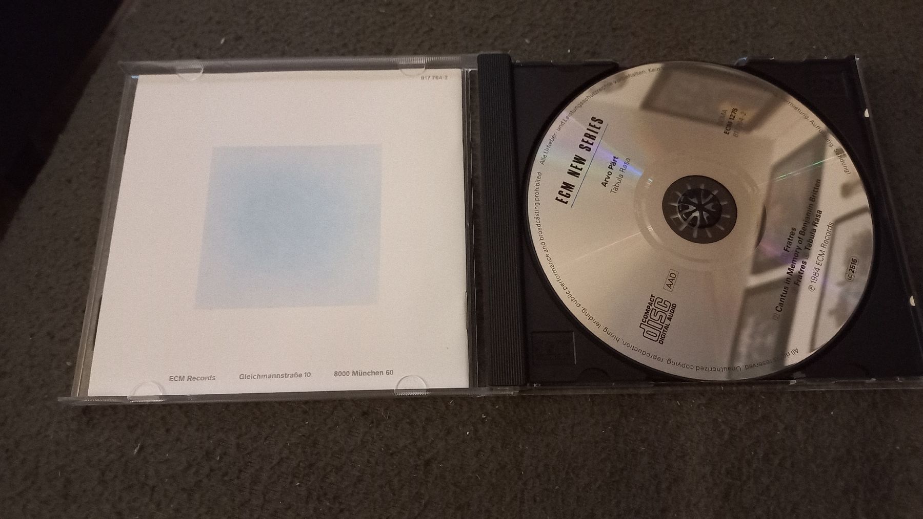 CDs: Arvo Pärt- Tabula Rasa CD  – Gebraucht aus Olten von Donatello1984 2