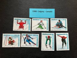 Guinea Bissau Olympia Winter Calgary 1988 gest  (E943)