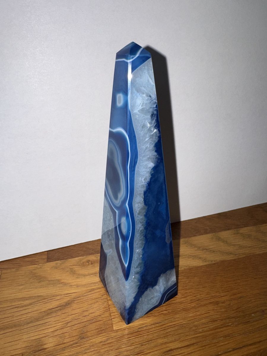 Edelsteine: Achat Obelisk blau – Gebraucht aus Zürich von Naniiin 1