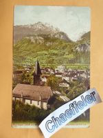 1907 Meiringen mit Well und Wetterhorn