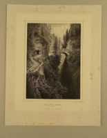VIA MALA GRAUBÜNDEN, STAHLSTICH 1856