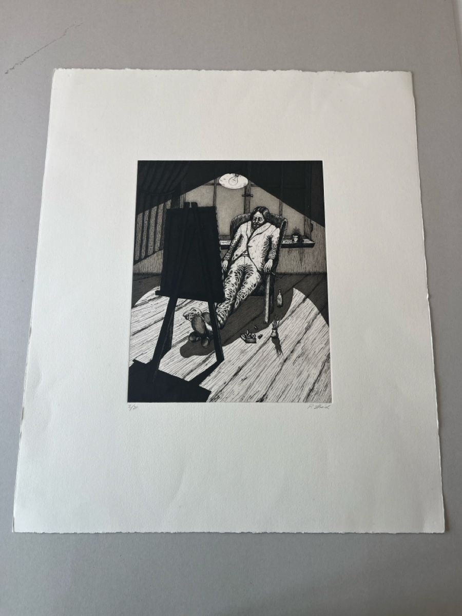 Grafica & Litografie: PETER STREICH RADIERUNG SIGNIERT NUMMERIERT – Usato da Gersau venduto da grafik-kunst 2