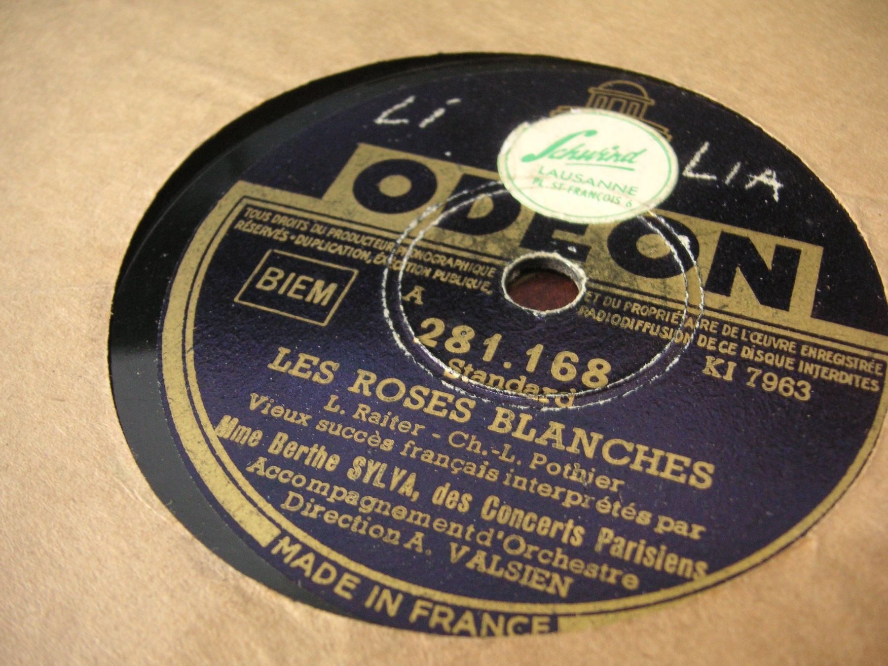 Dischi in vinile: DISQUES 78 TOURS – Usato da Lausanne venduto da Leag 2