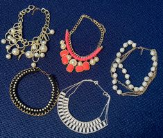 5 edle Modeschmuck Ketten neuw Halsketten Collier Schmuck
