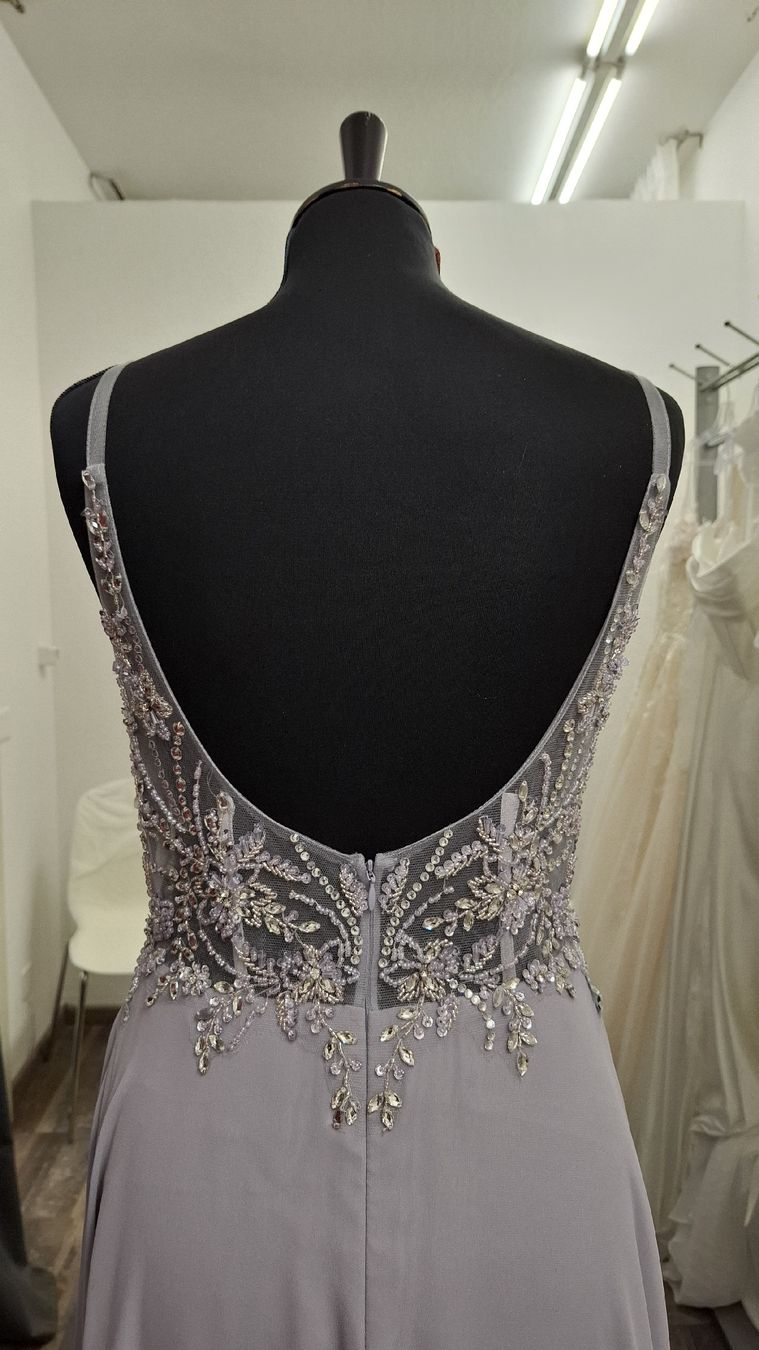 Vestiti: Abendkleid Grau mit Pailletten  – Nuovo (secondo la descrizione) da Uster venduto da VMT. 5