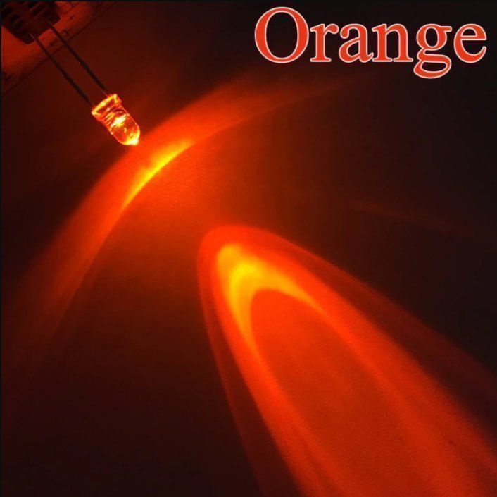 Lampen: LED Diode orange 3mm Rund (10er Pack) – Neu (gemäss Beschreibung) aus Liestal von Kratzilla