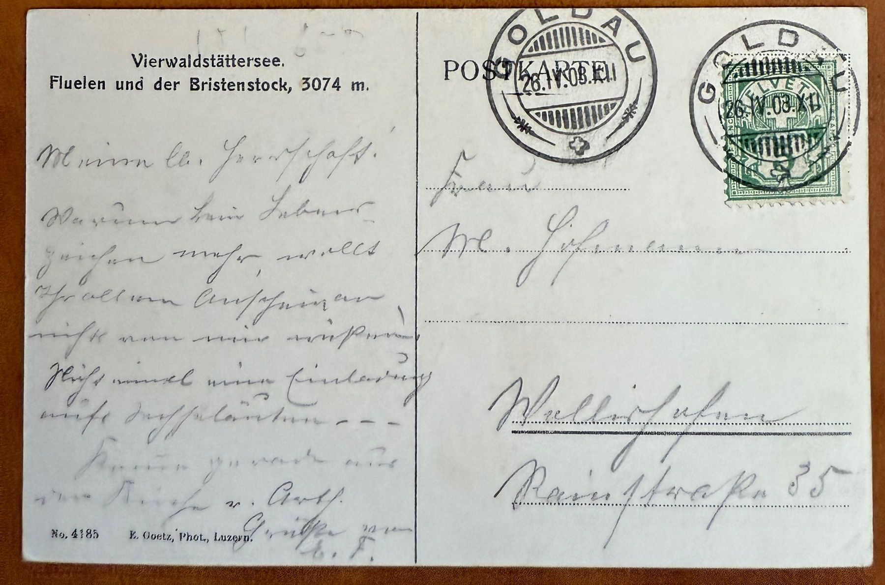 Cartes postales: Flüelen - 1908 – D'occasion à Lutry par Ediego 1