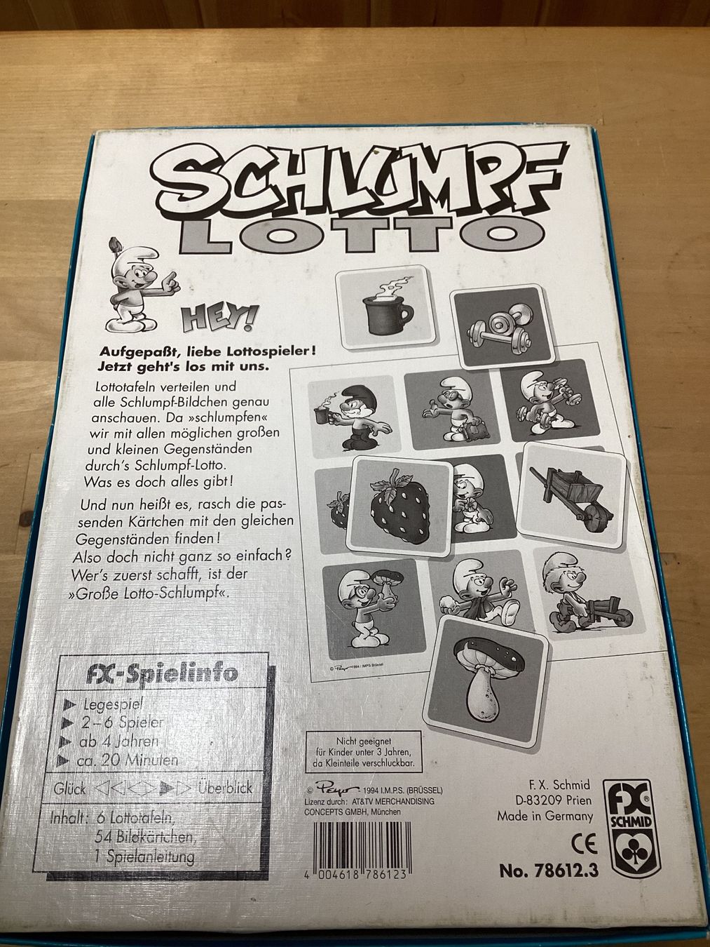 Giochi: Schlumpf Lotto von F.X. Schmid 1994 – Usato da Seftigen venduto da Muggelwomb 3