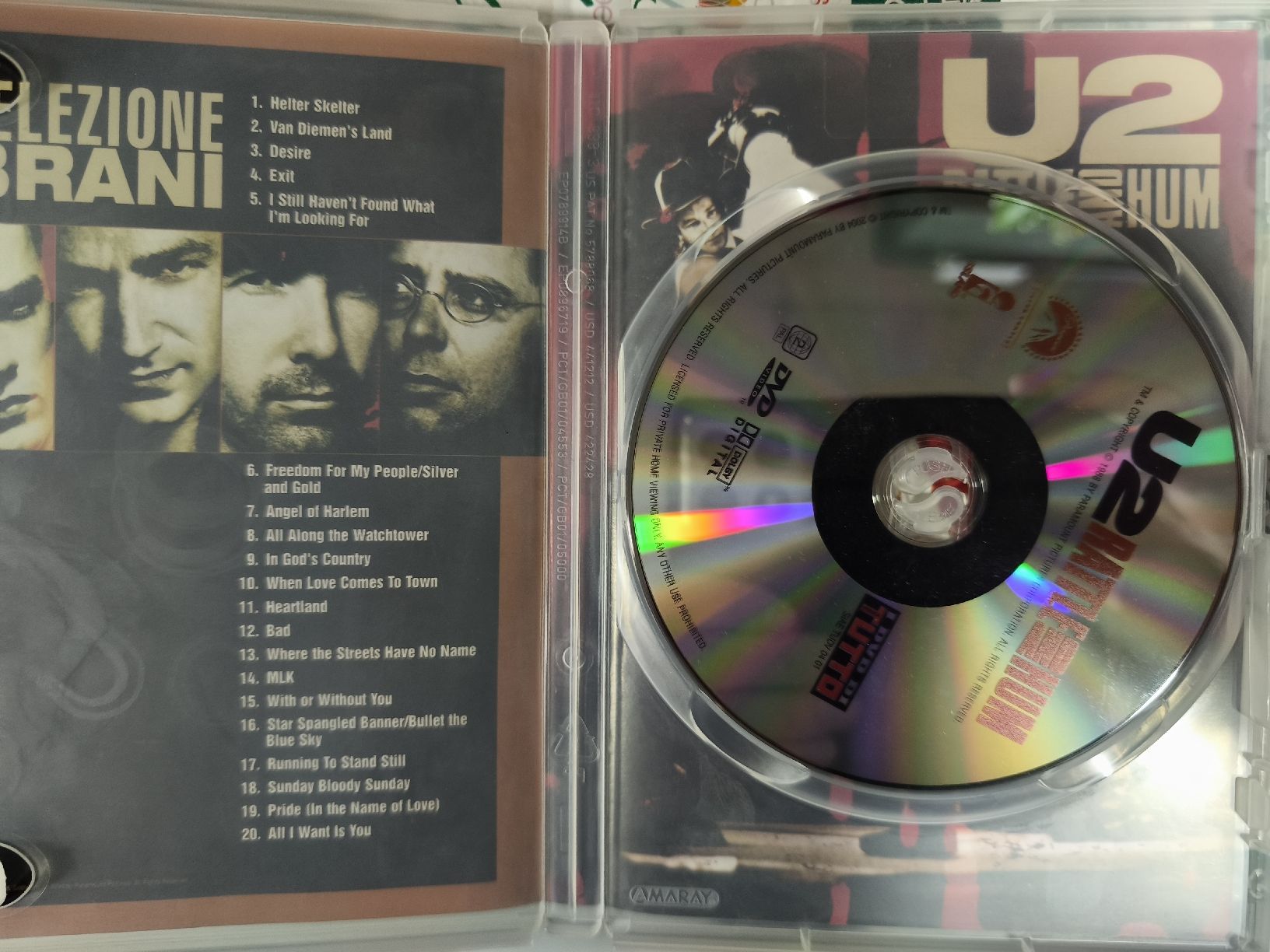 Tutti i DVDs: DVD U2 Rattle and Hum – Usato da Stabio venduto da anes71 1