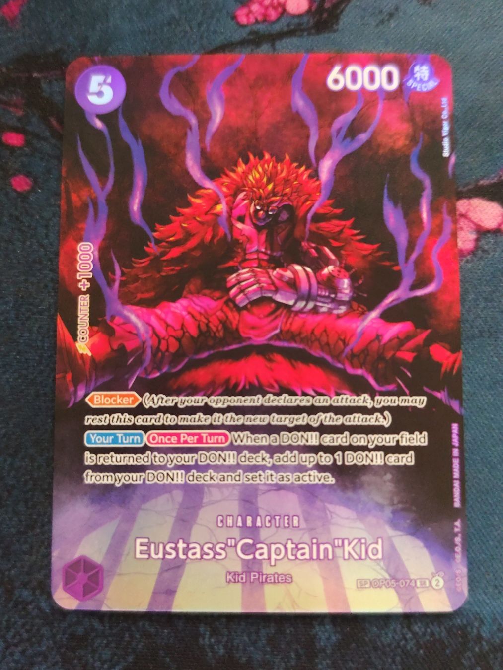 Bandai Carte collezionabili: One Piece Eustass Captain Kid OP05-074 EN – Nuovo (secondo la descrizione) da Schlossrued venduto da LAP2012