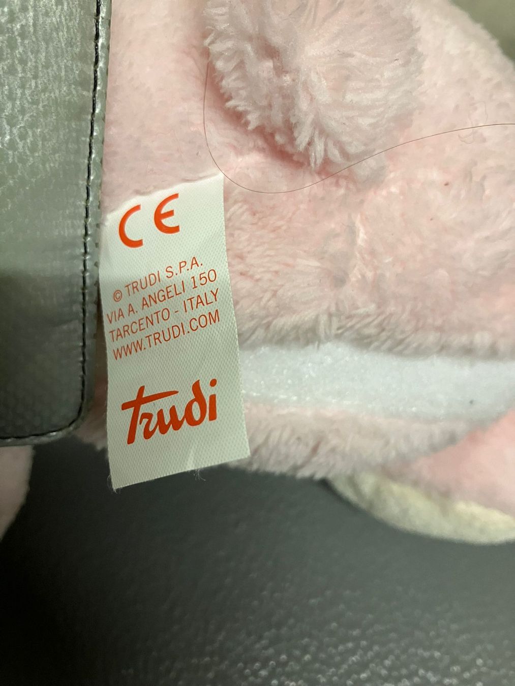 Trudi Giocattoli: Peluche coniglio rosa Trudi – Usato da Melano venduto da H-Sara 2