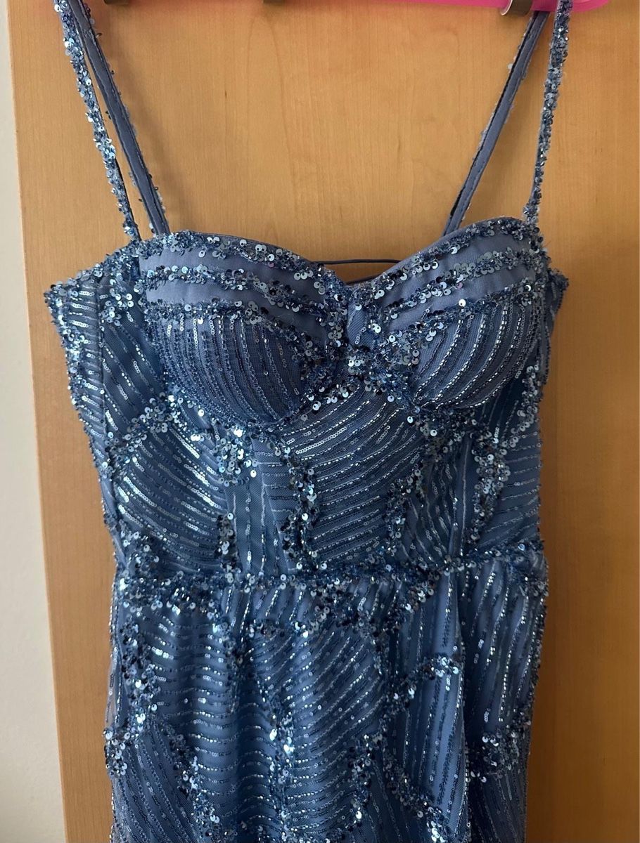 Vestiti: Blaues Abendkleid mit Pailletten Grösse 38/M – Usato da Liestal venduto da _stara98 2