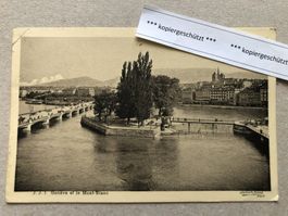 1902 Genève et le Mont Blanc AK alt