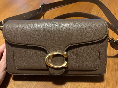 COACH PEBBLE TABBY - Handtasche - dark stone