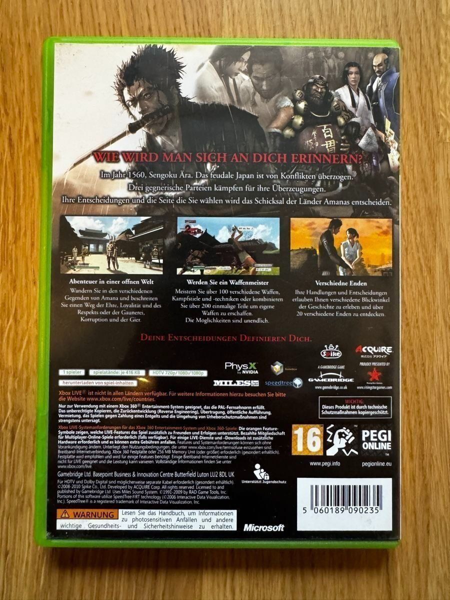 Spiele: Way of the Samurai 3 - Xbox360 - CIB – Gebraucht aus Uster von GamesAndStuff 1
