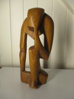 Holz-Skulptur "Der Nachdenklliche" Bill-Style Kunst art