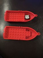 Due barchette LEGO rosse vintage per ore di gioco!