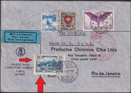 1937, 5-FRANKEN (Nr.178) +F12+166 nach BRASILEN, RAR, 900.-
