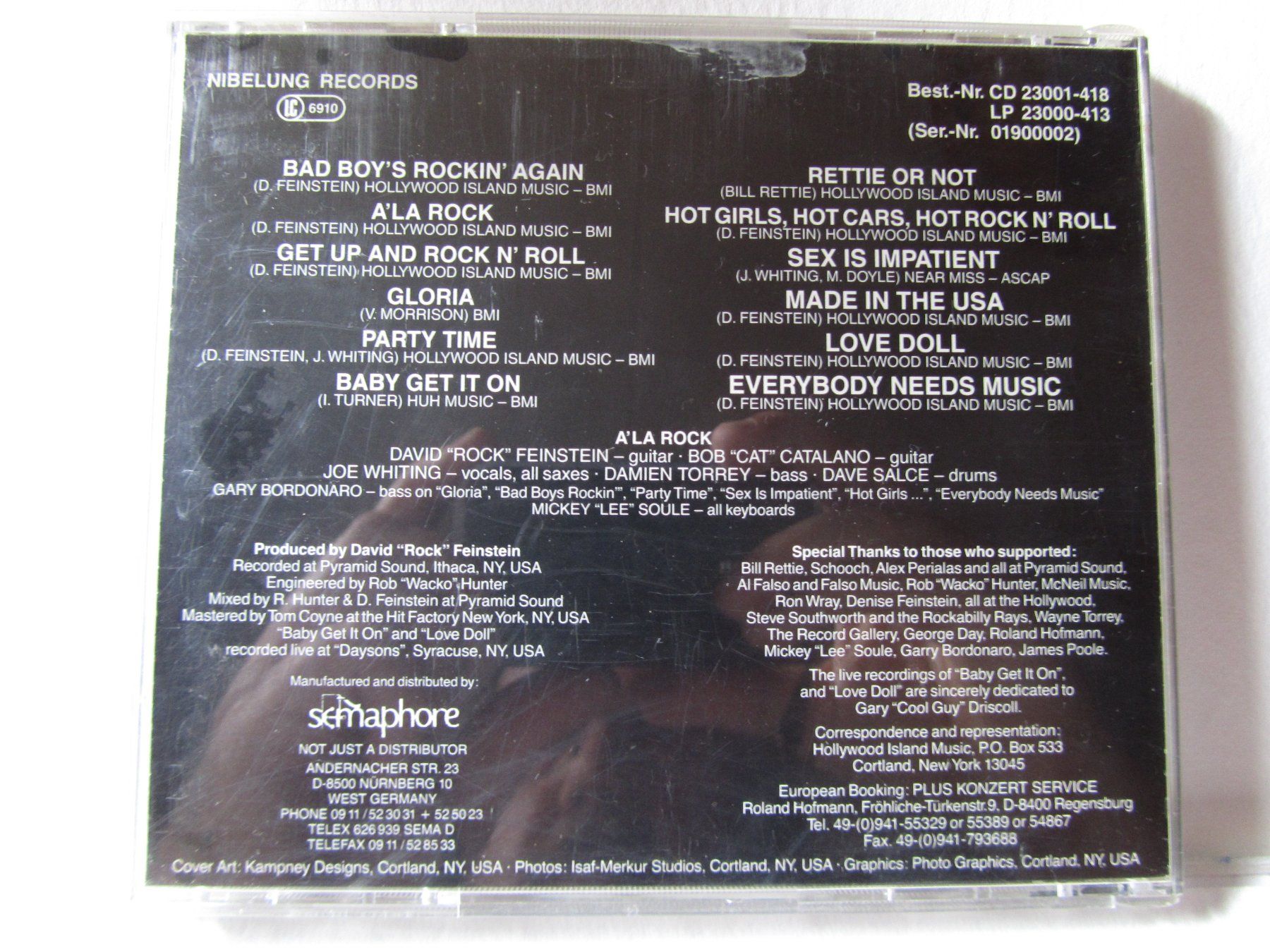 CD: A la rock, CD, Indulge, 1990 – Usato da Weiningen ZH venduto da dietsch57 1