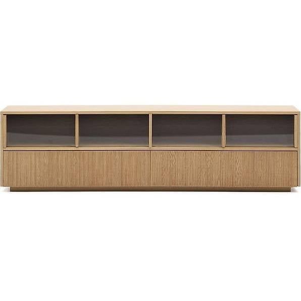 Mobili TV: TV Möbel Helvine Eichenholzfurnier gehärtetes Glas – Nuovo (secondo la descrizione) da Zollikofen venduto da uniqueroom