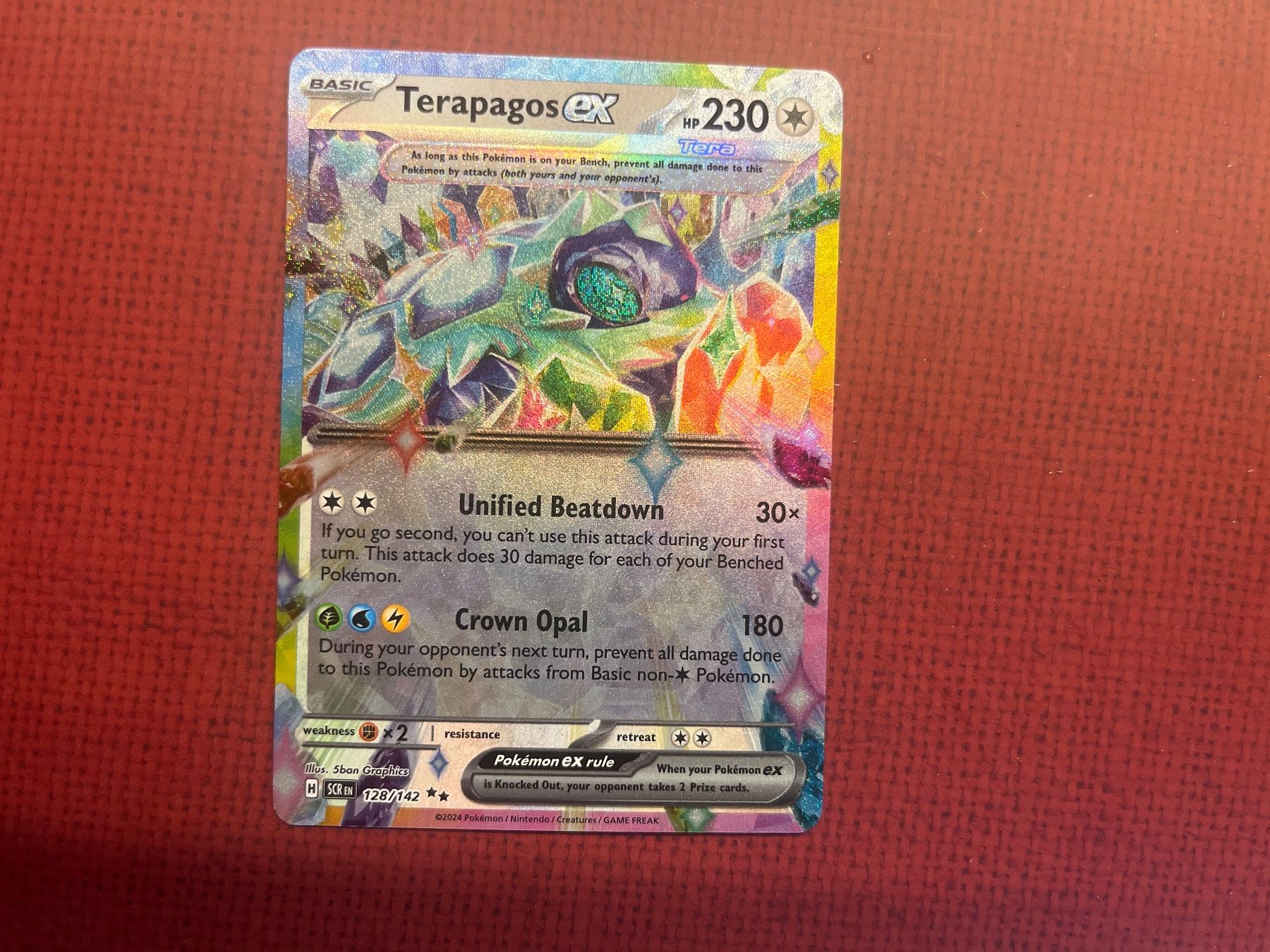 Pokémon Carte collezionabili: Pokemon Terapagos EX Stellar crown englisch NM – Nuovo (secondo la descrizione) da Wabern venduto da Collectfun